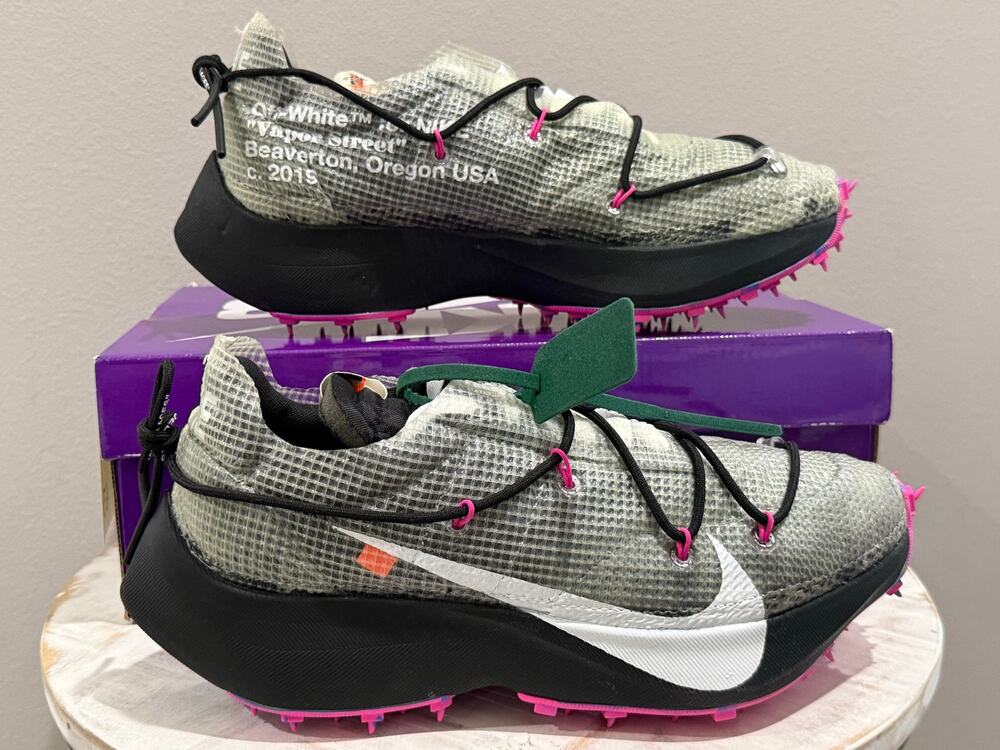 Nike Vapor Street Off-White Black Laser Fuchsia Size 9.5m 11w CD8178-001